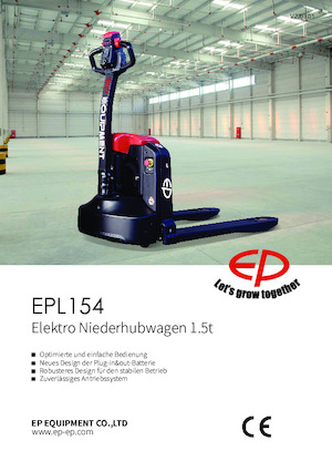 Transpallet elettr. a timone guida terra EP EPL154