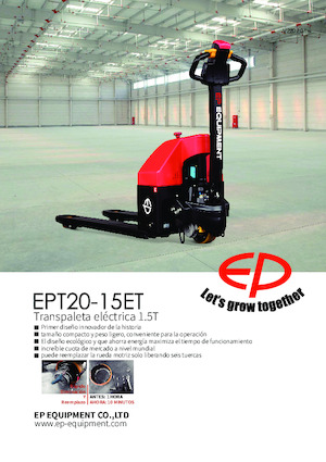 Transpallet elettr. a timone guida terra EP EPT20-15ET
