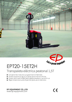 Transpallet elettr. a timone guida terra EP EPT20-15ET2H