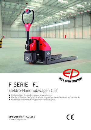 Transpallet elettr. a timone guida terra EP F1