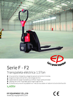 Transpallet elettr. a timone guida terra EP F2