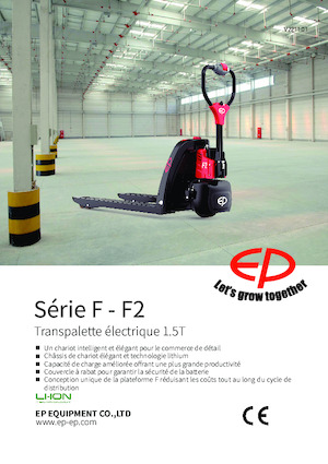 Transpallet elettr. a timone guida terra EP F2