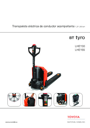 Transpallet elettr. a timone guida terra Toyota LHE130