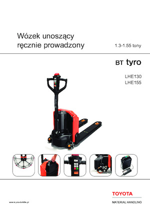 Transpallet elettr. a timone guida terra Toyota LHE130