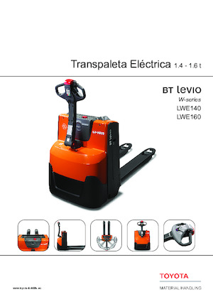 Transpallet elettr. a timone guida terra Toyota LWE160