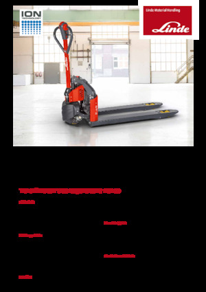 Transpallet elettr. a timone guida terra Linde MT12 