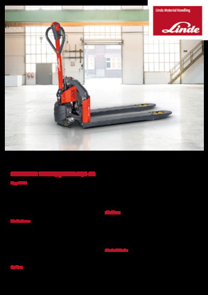 Transpallet elettr. a timone guida terra Linde MT12 