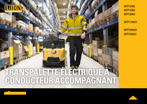 Transpallet elettr. a timone guida terra Caterpillar NPP20N3