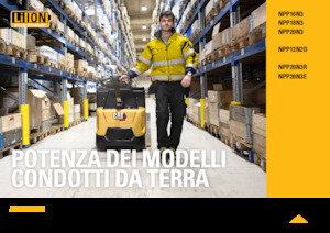 Transpallet elettr. a timone guida terra Caterpillar NPP20N3
