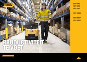 Transpallet elettr. a timone guida terra Caterpillar NPP20N3