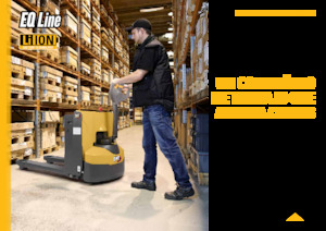 Transpallet elettr. a timone guida terra Caterpillar NPP18QL