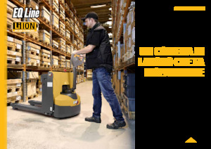 Transpallet elettr. a timone guida terra Caterpillar NPP18QL