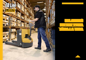 Transpallet elettr. a timone guida terra Caterpillar NPP20QL