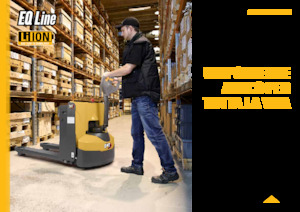 Transpallet elettr. a timone guida terra Caterpillar NPP20QL