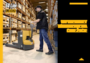 Transpallet elettr. a timone guida terra Caterpillar NPP20QL