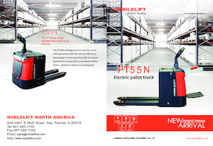 Transpallet elettr. a timone guida terra Noblelift PT55N