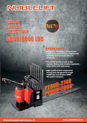 Transpallet elettr. a timone guida terra Noblelift PT80R