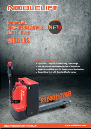 Transpallet elettr. a timone guida terra Noblelift PTE40L