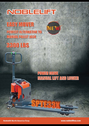 Transpallet elettr. a timone guida terra Noblelift SPTE33Li