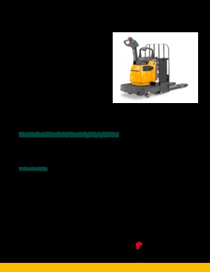 Transpallet elettr. a timone guida terra Jungheinrich ECR 327