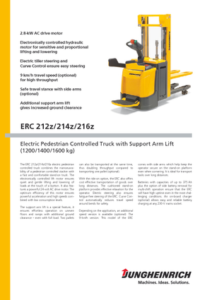 Stoccatori per pallet uomo in piedi Jungheinrich ERC 212z