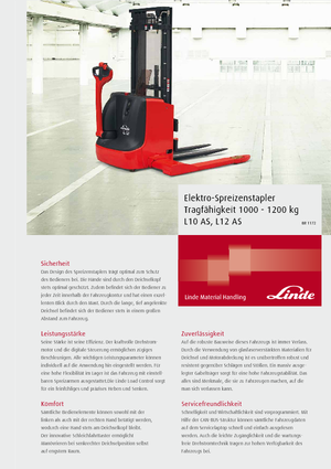 Impilatori Walkie Linde L 12 AS 2924 S
