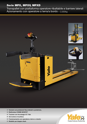 Stoccatori per pallet uomo in piedi Yale MP20XD
