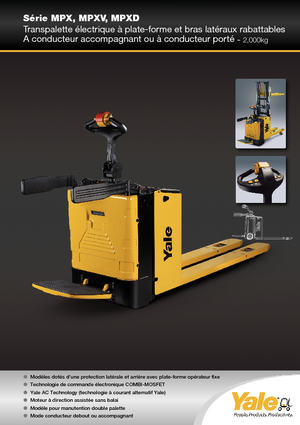 Stoccatori per pallet uomo in piedi Yale MP20XD