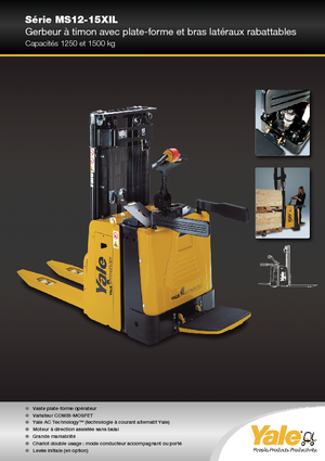 Stoccatori per pallet uomo in piedi Yale MS12X