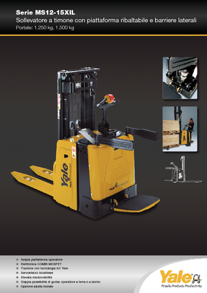 Stoccatori per pallet uomo in piedi Yale MS12X