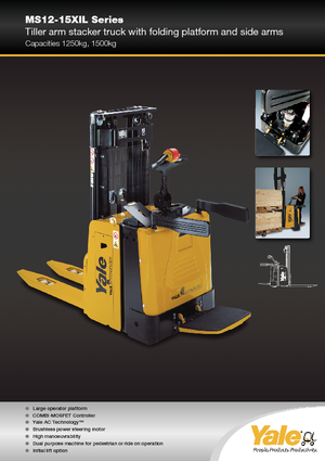 Stoccatori per pallet uomo in piedi Yale MS12X