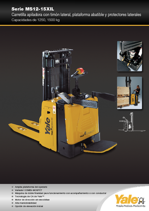 Stoccatori per pallet uomo in piedi Yale MS12X