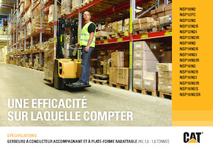 Stoccatori per pallet uomo in piedi Caterpillar NSP16N2(I)R