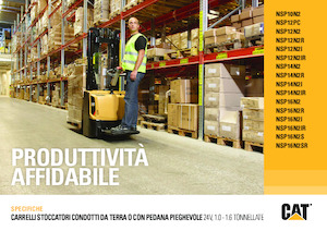 Stoccatori per pallet uomo in piedi Caterpillar NSP16N2(I)R