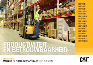 Stoccatori per pallet uomo in piedi Caterpillar NSP16N2(I)R