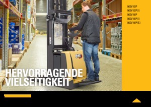 Stoccatori per pallet uomo in piedi Caterpillar NSV16P(I)