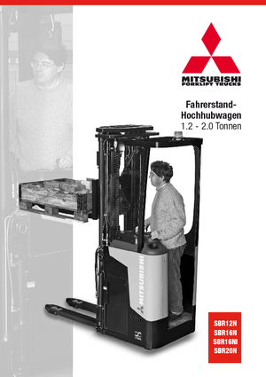 Stoccatori per pallet uomo in piedi Mitsubishi SBR20N