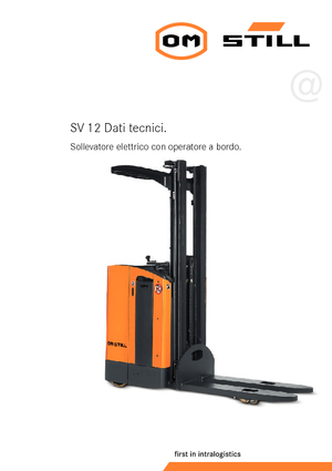 Stoccatori per pallet uomo in piedi Still SV 12