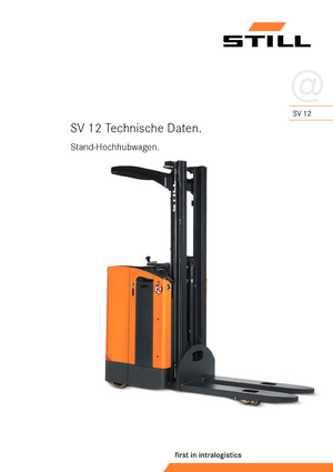 Stoccatori per pallet uomo in piedi Still SV 12