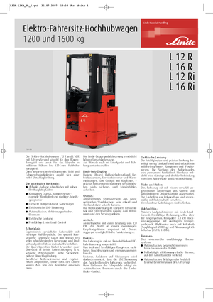Impilatori Walkie Linde L 16 R