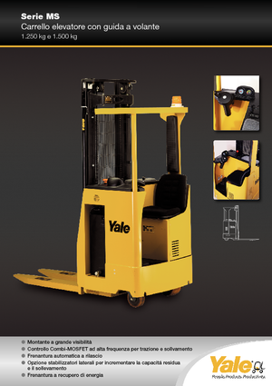 Stoccatori per pallet uomo seduto Yale MS 12 S