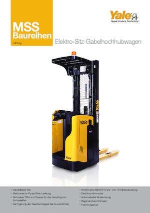 Stoccatori per pallet uomo seduto Yale MS 16 S