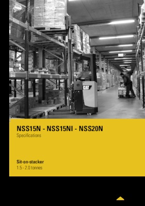 Stoccatori per pallet uomo seduto Caterpillar NSS15NI