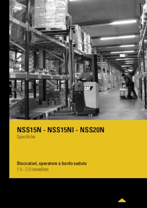 Stoccatori per pallet uomo seduto Caterpillar NSS15NI