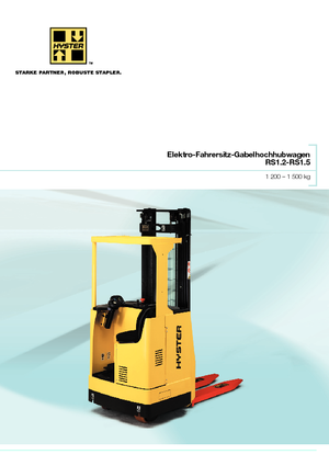 Stoccatori per pallet uomo seduto Hyster RS 1.2