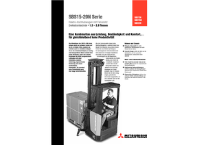 Stoccatori per pallet uomo seduto Mitsubishi SBS15N