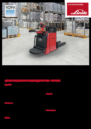 Stoccatori per pallet uomo in piedi Linde D10AP 