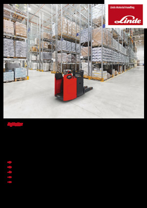 Stoccatori per pallet uomo in piedi Linde D10FP