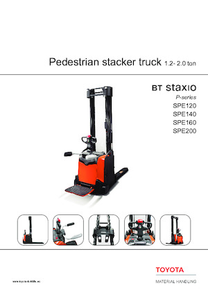 Stoccatori per pallet uomo in piedi Toyota SPE120