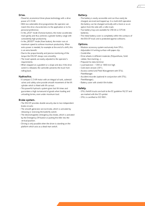 Transpallet elettr. a timone guida terra Still EXU-SF 20